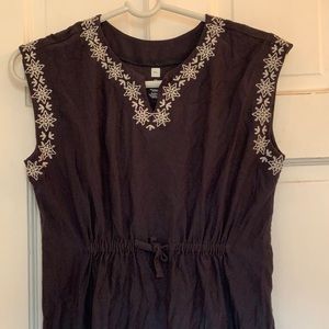 Tea Collection girls gray embroidered lace tunic/dress in size 10